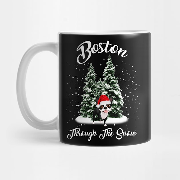 Boston Through The Snow Funny Gift Christmas by Dianeursusla Clothes